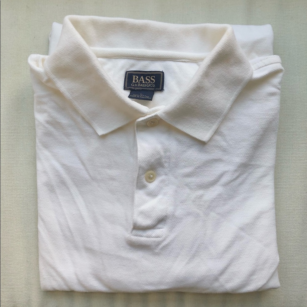 💢 SOLD💢 WHITE POLO SHIRT SHORT SLEEVE 💢 SOLD💢